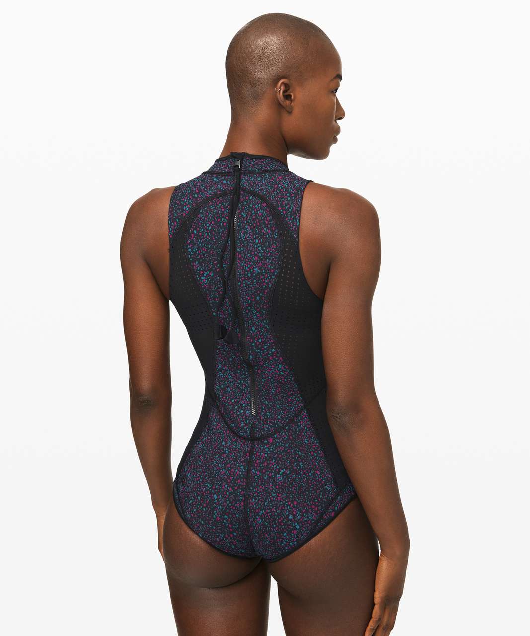 Lululemon Swell Seeker Paddle Suit - Terrazzo Black Multi / Black