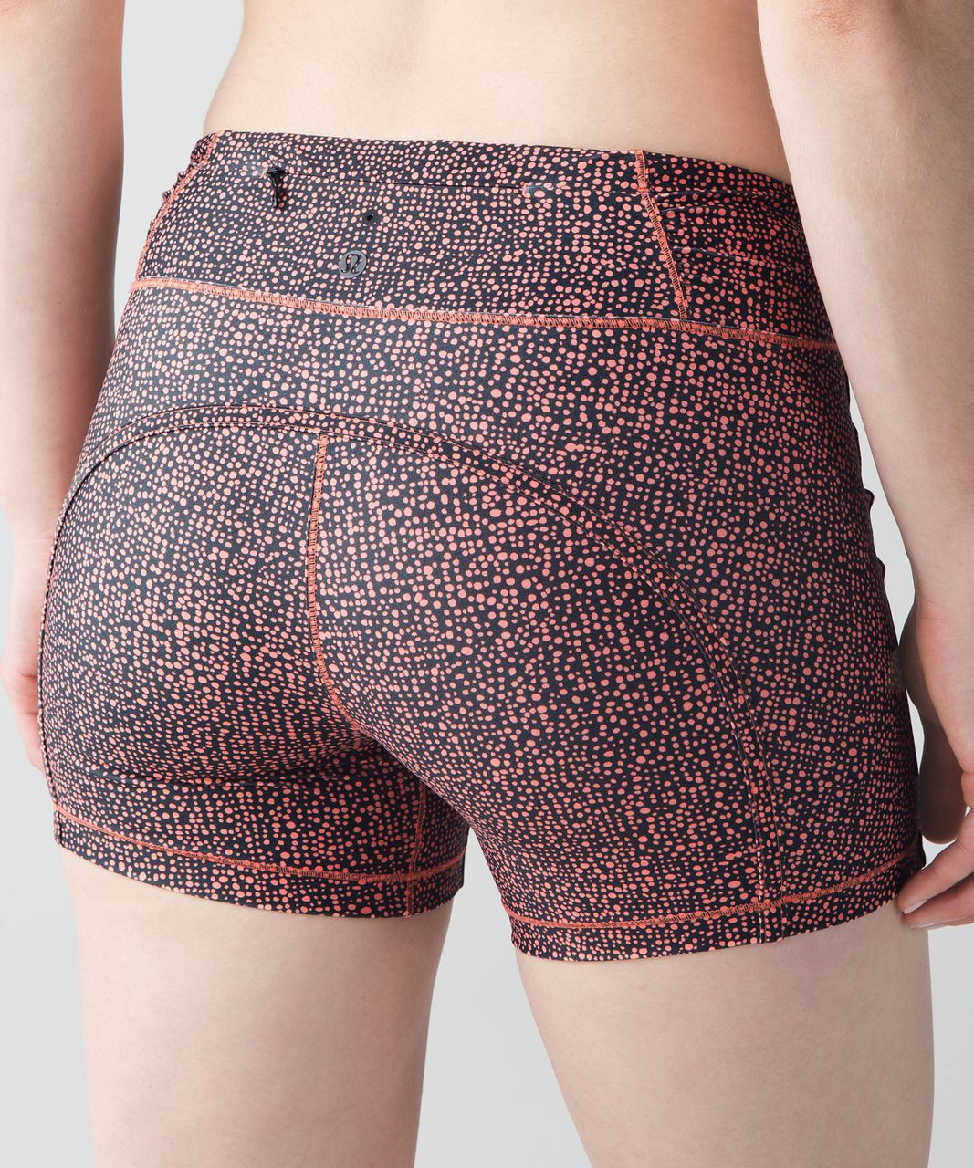 Lululemon Reach The Beach Short - Bubbles Sunny Coral Deep Coal