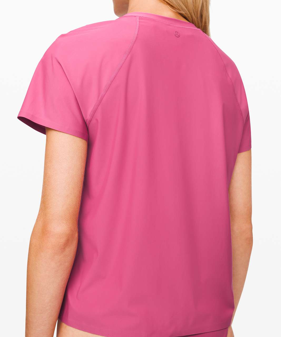 Lululemon Sun Shelter Short Sleeve Rash Guard - Moss Rose