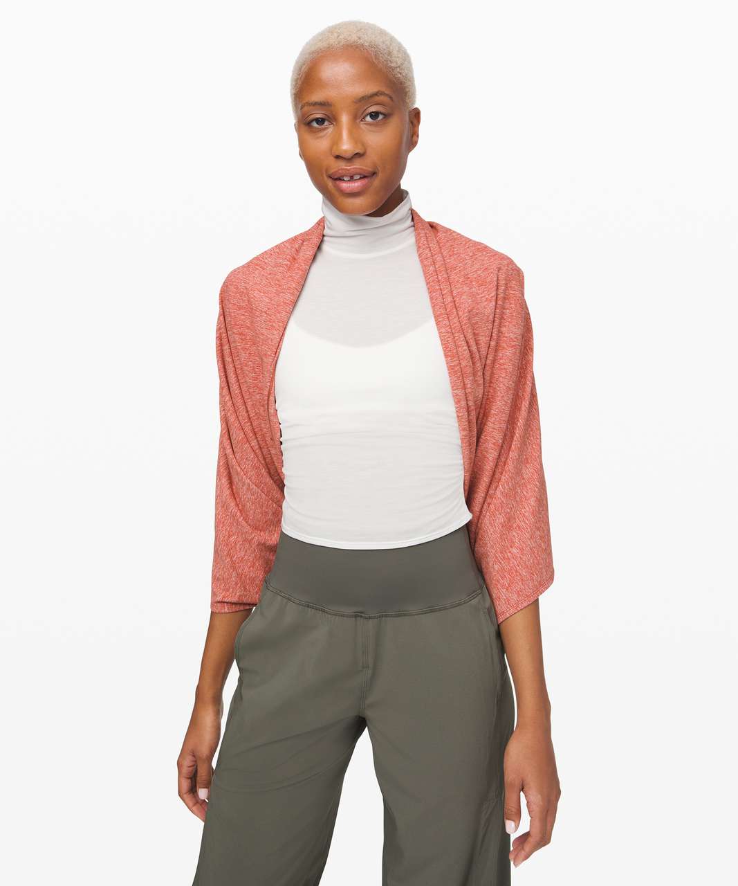 Lululemon Vinyasa Scarf *Rulu - Heathered Pink Taupe - lulu fanatics