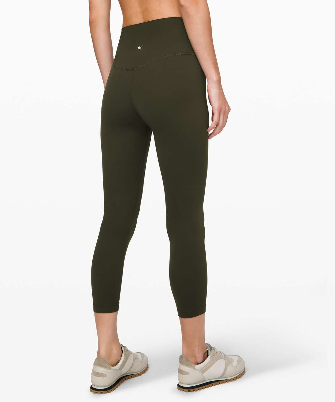 ❤️ NWT Lululemon Align Crop HR 23- Size 4 Green Twill Green Olive Yoga  Pant NEW