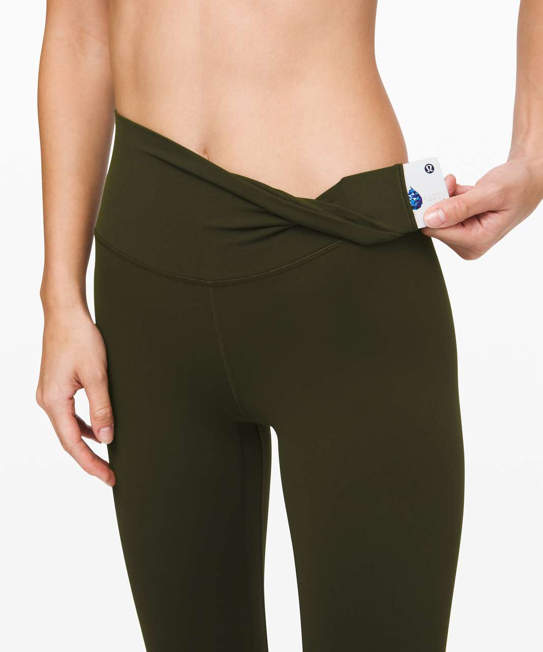 Lululemon Align HR Crop 23 Size 8 - Olive Green