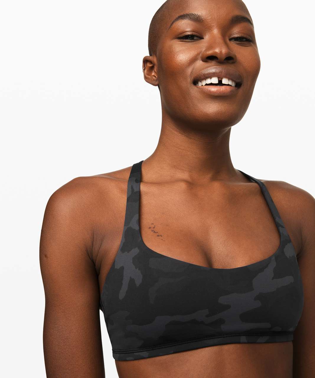 Lululemon Free to be Wild Sports Bra in Incognito Camo Jacquard