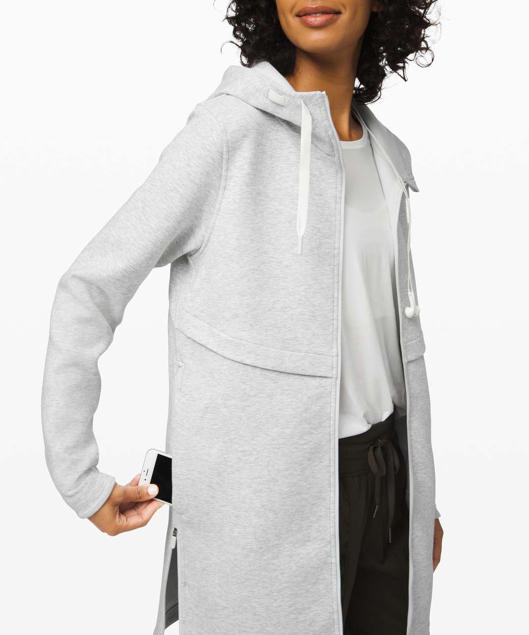 Lululemon Long Horizons Hoodie - Heathered Core Ultra Light Grey