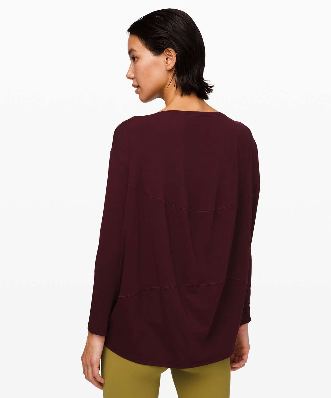 Lululemon Back In Action Long Sleeve - Garnet