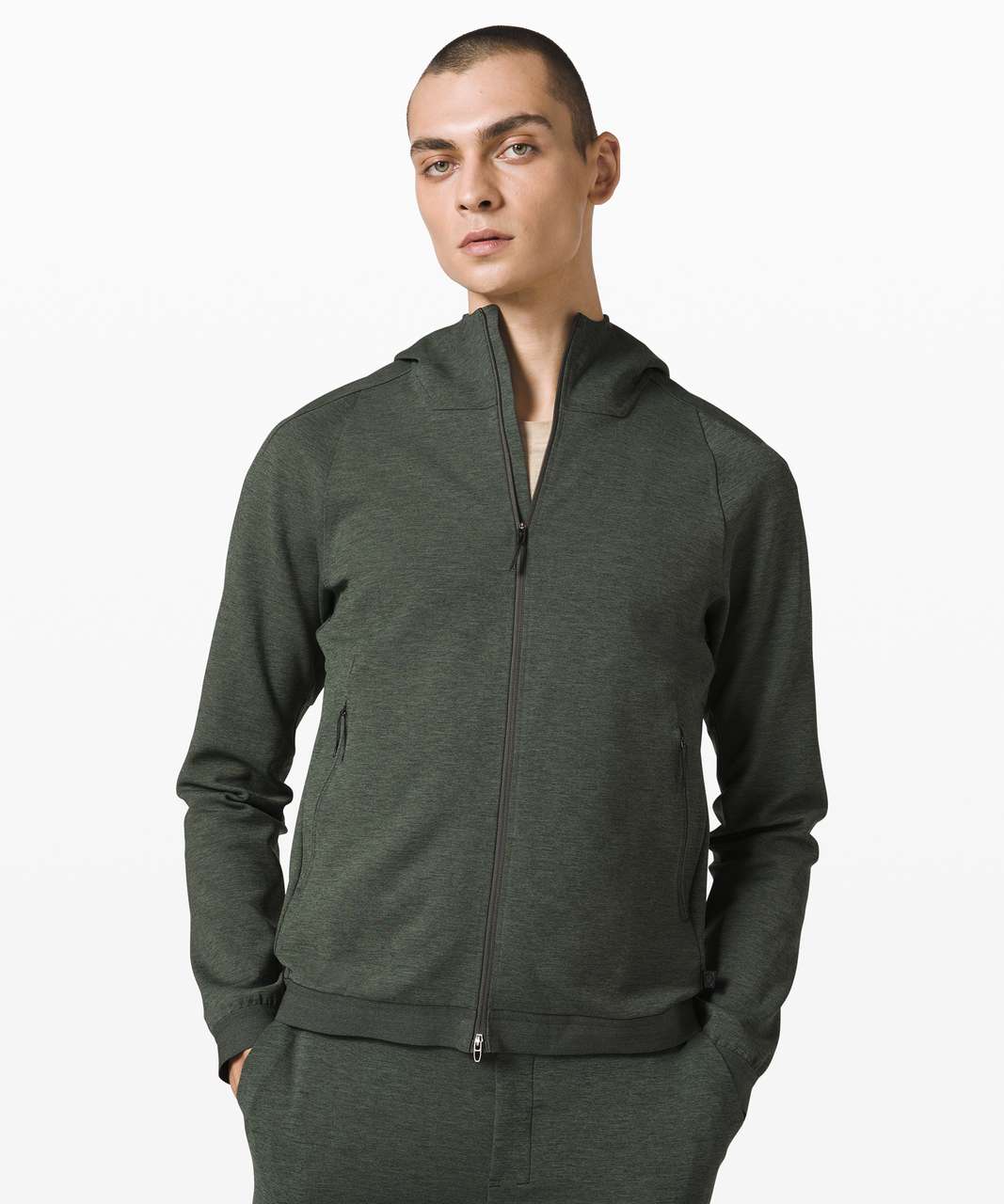 Lululemon Refract Hoodie *lululemon lab - Desert Olive / Black