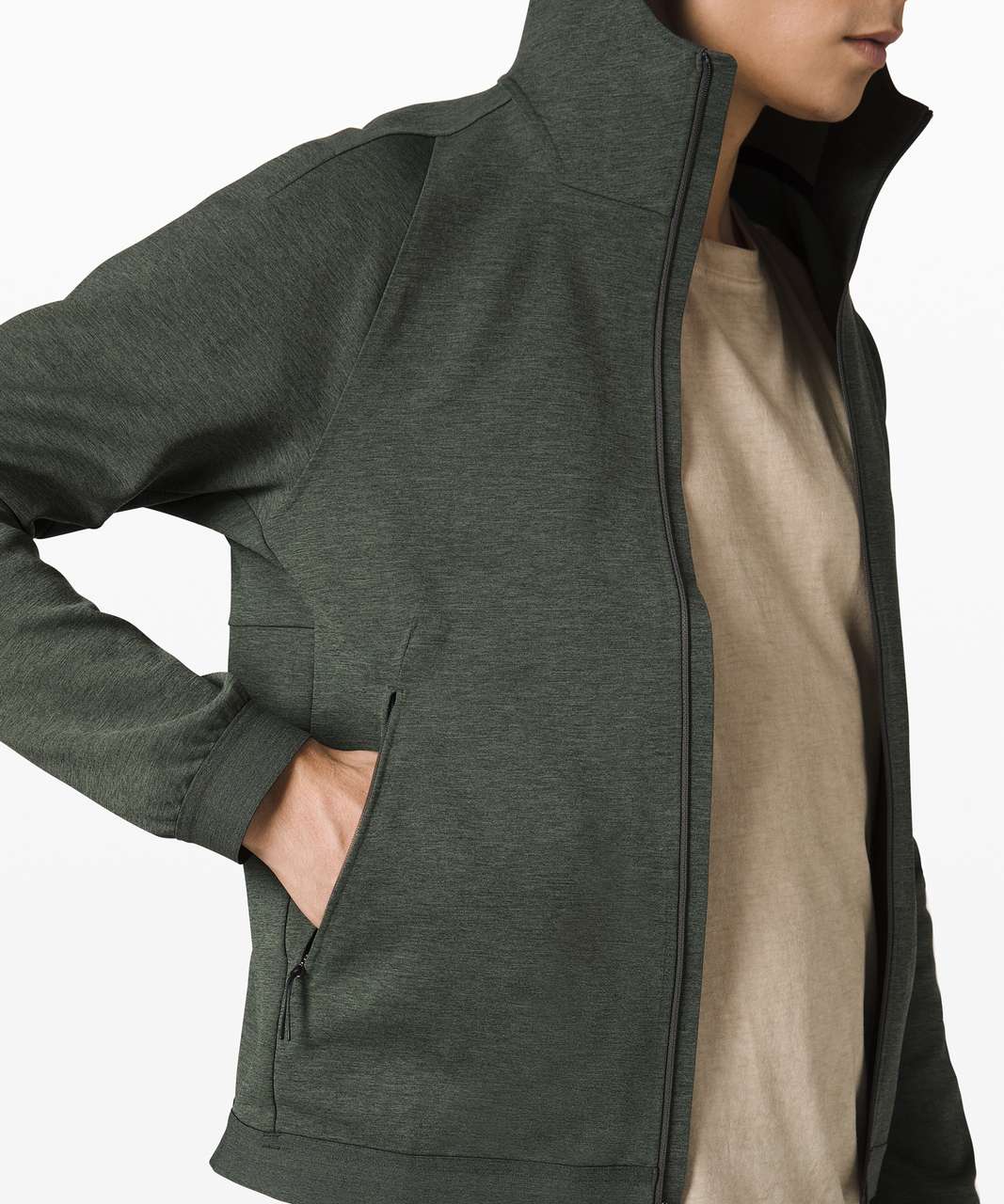 Lululemon Refract Hoodie *lululemon lab - Desert Olive / Black