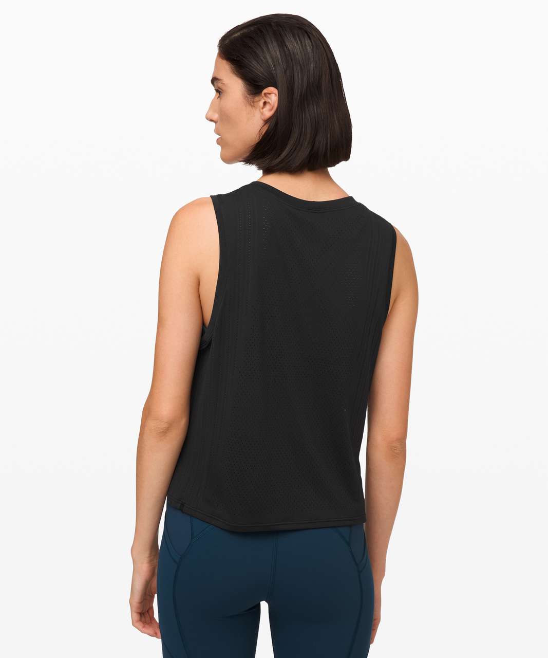 Lululemon Train to Be Tank - Black / Black - lulu fanatics