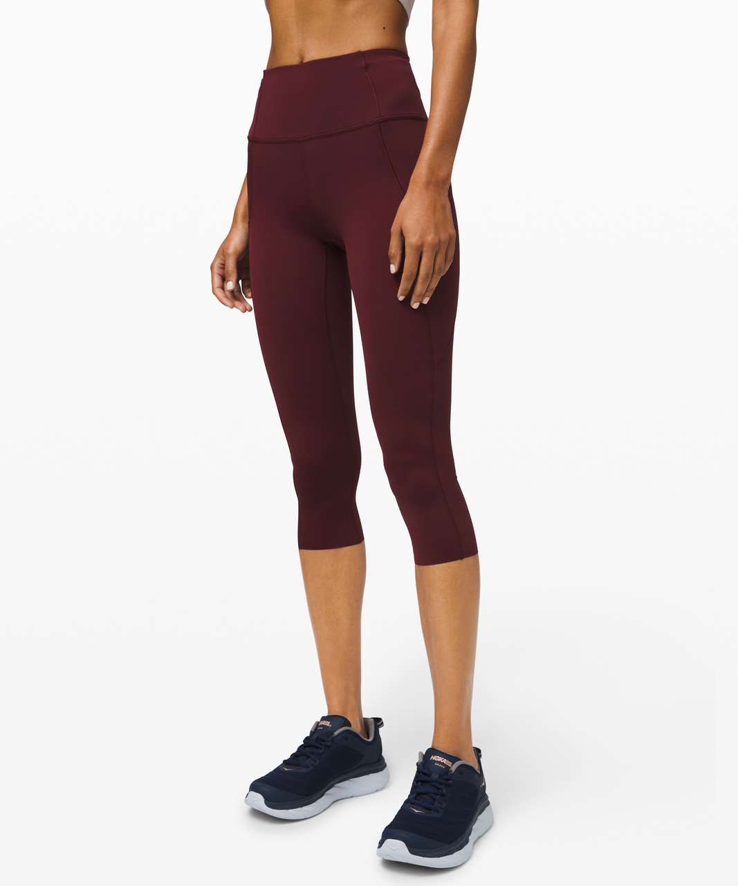 Lululemon On the Fly Pant Full Length - Garnet - lulu fanatics