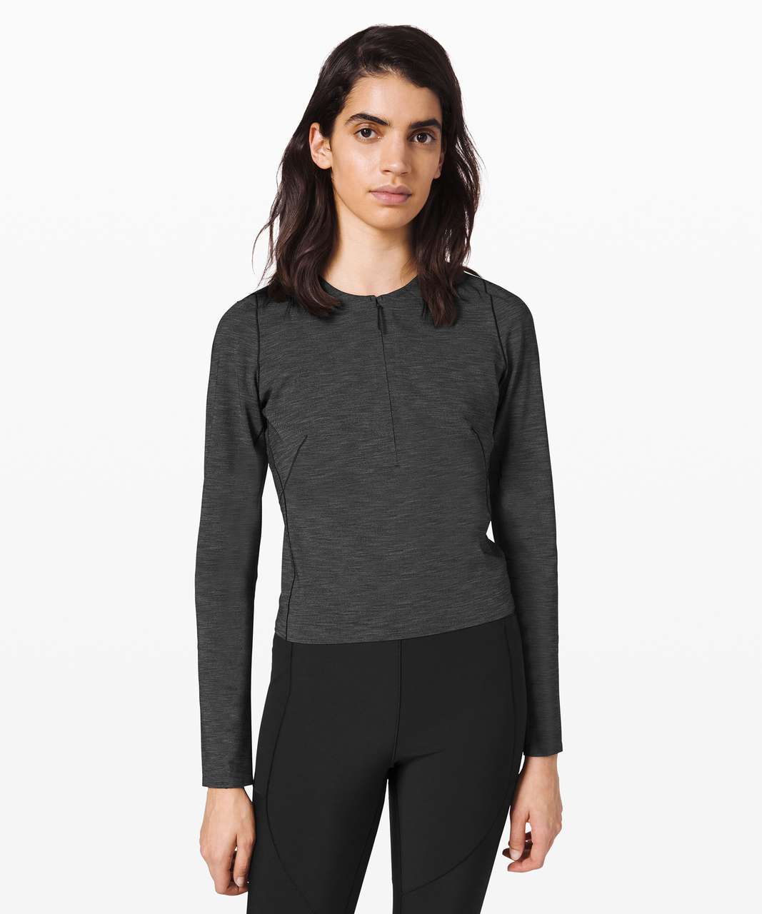 Lululemon Reykur Long Sleeve *lululemon lab - Heathered Black