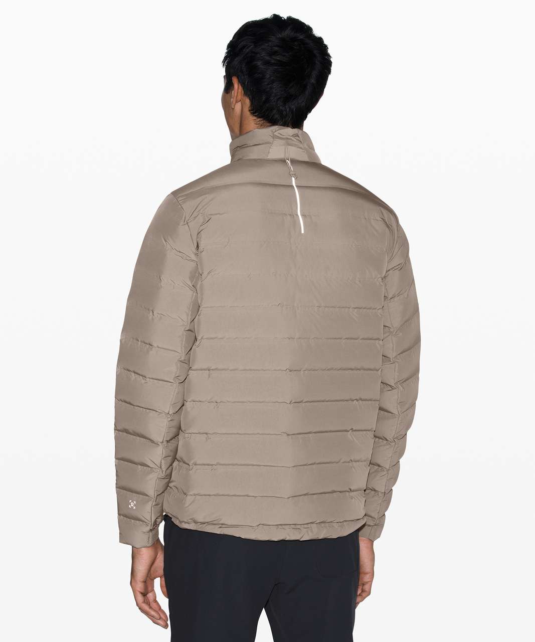 Black Navigation recycled-fibre down jacket, Lululemon