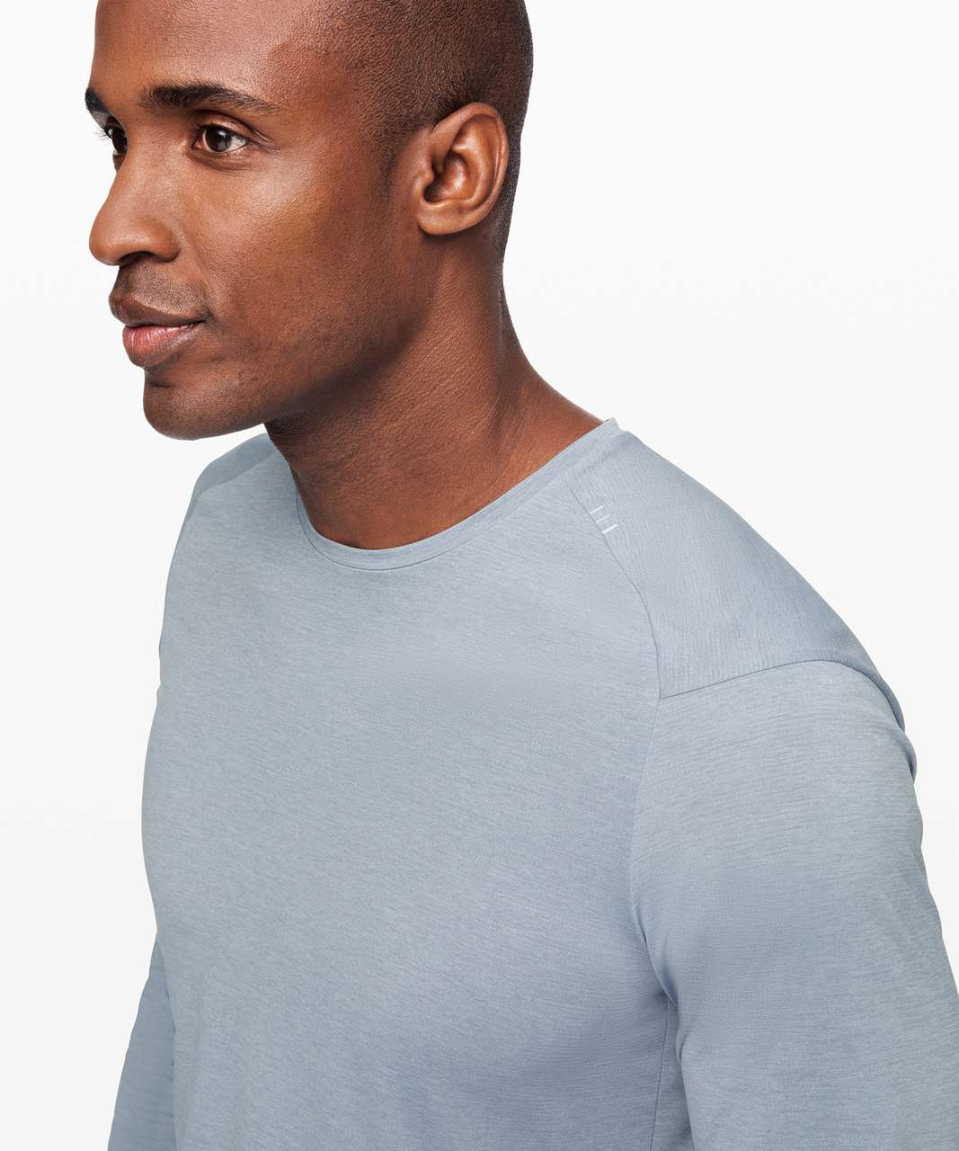 Lululemon Fast and Free Long Sleeve - Heathered Chambray / True Navy