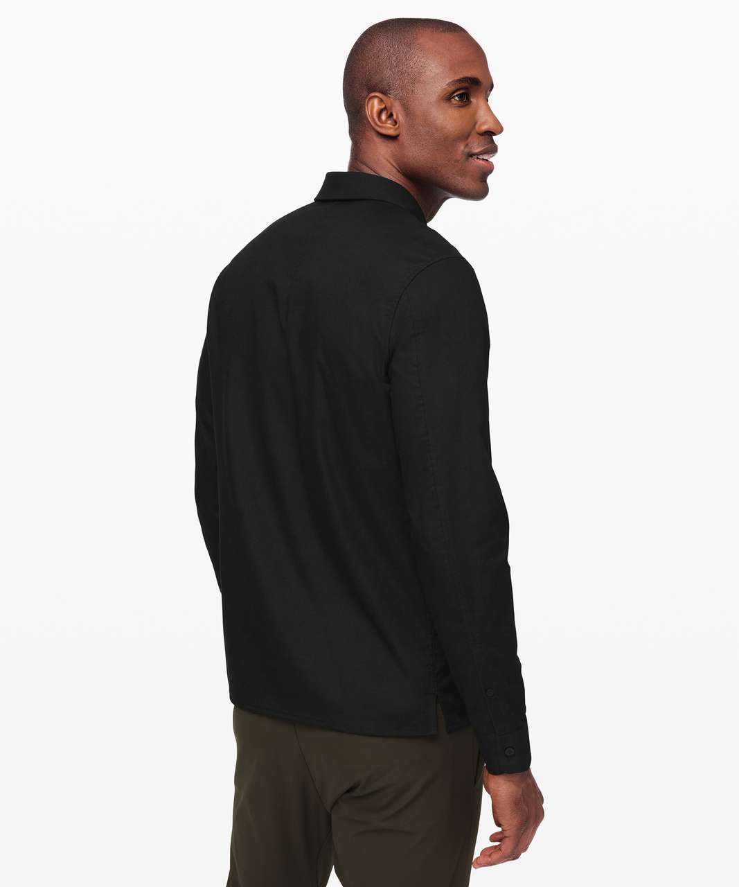 Lululemon Mission Long Sleeve Button Down - Black - lulu fanatics