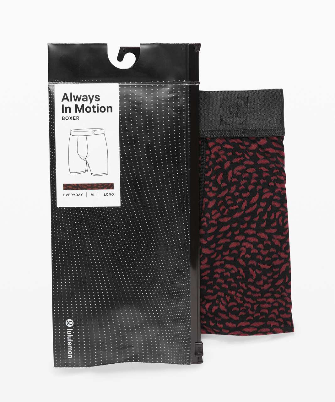 Lululemon Always In Motion Boxer *The Long One 7" - Convex Inverse Mahogany Black