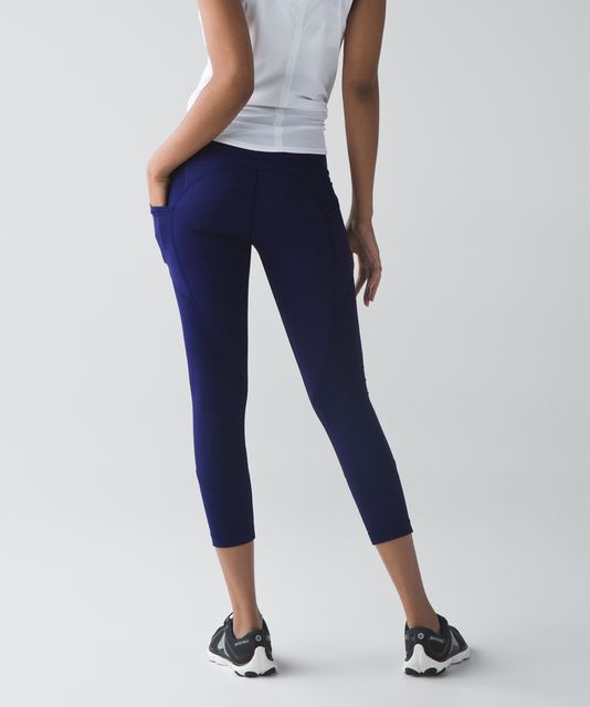 Lululemon All The Right Places Crop II 23 True Navy W6AMYS 10 no front  seam
