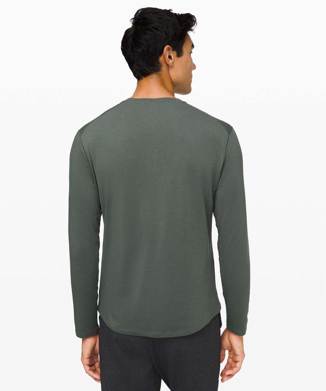 Lululemon 5 Year Basic Long Sleeve Henley - Palm Deco