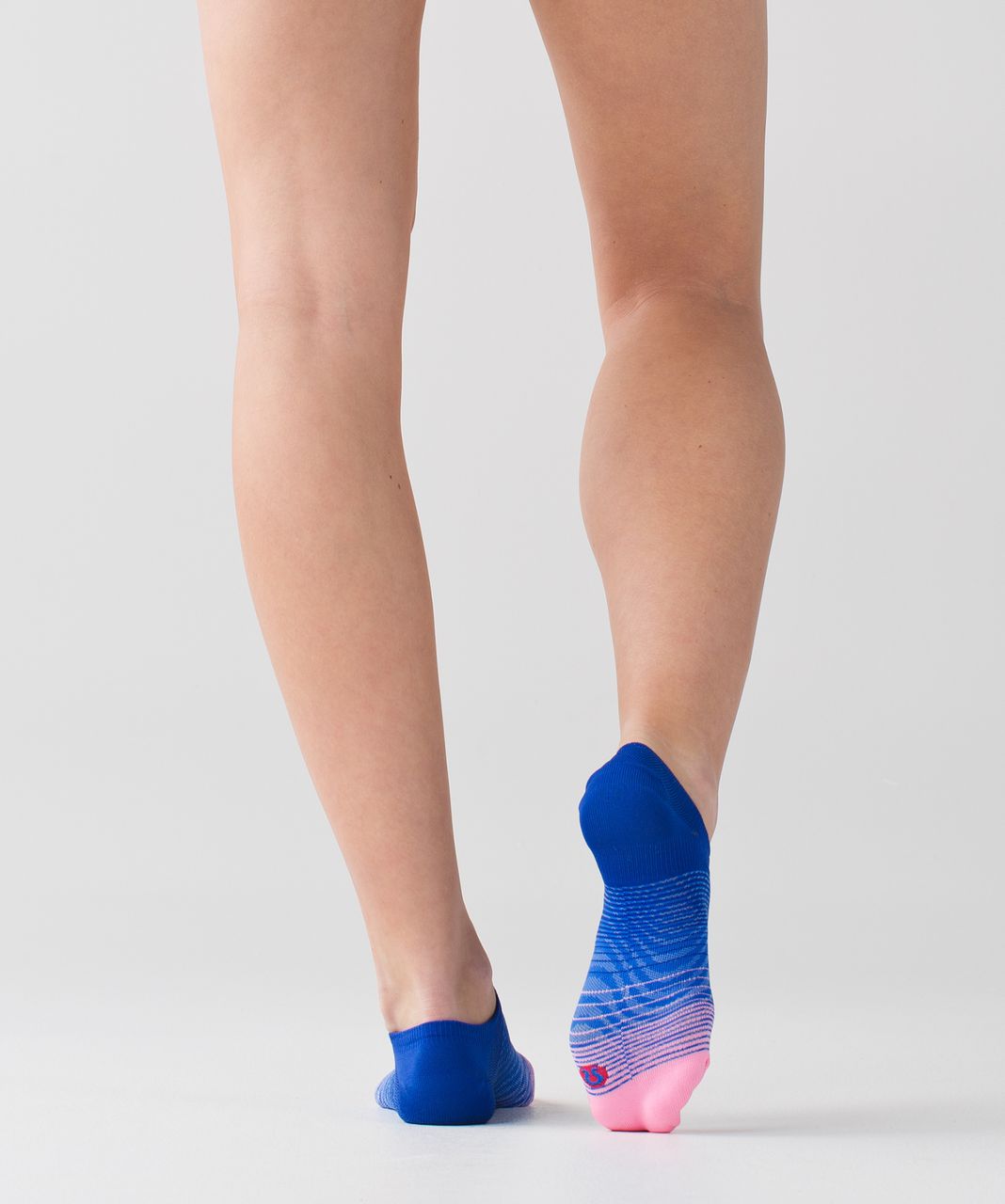 Lululemon Play All Day Sock - Pink Shell / Pipe Dream Blue / Harbor Blue