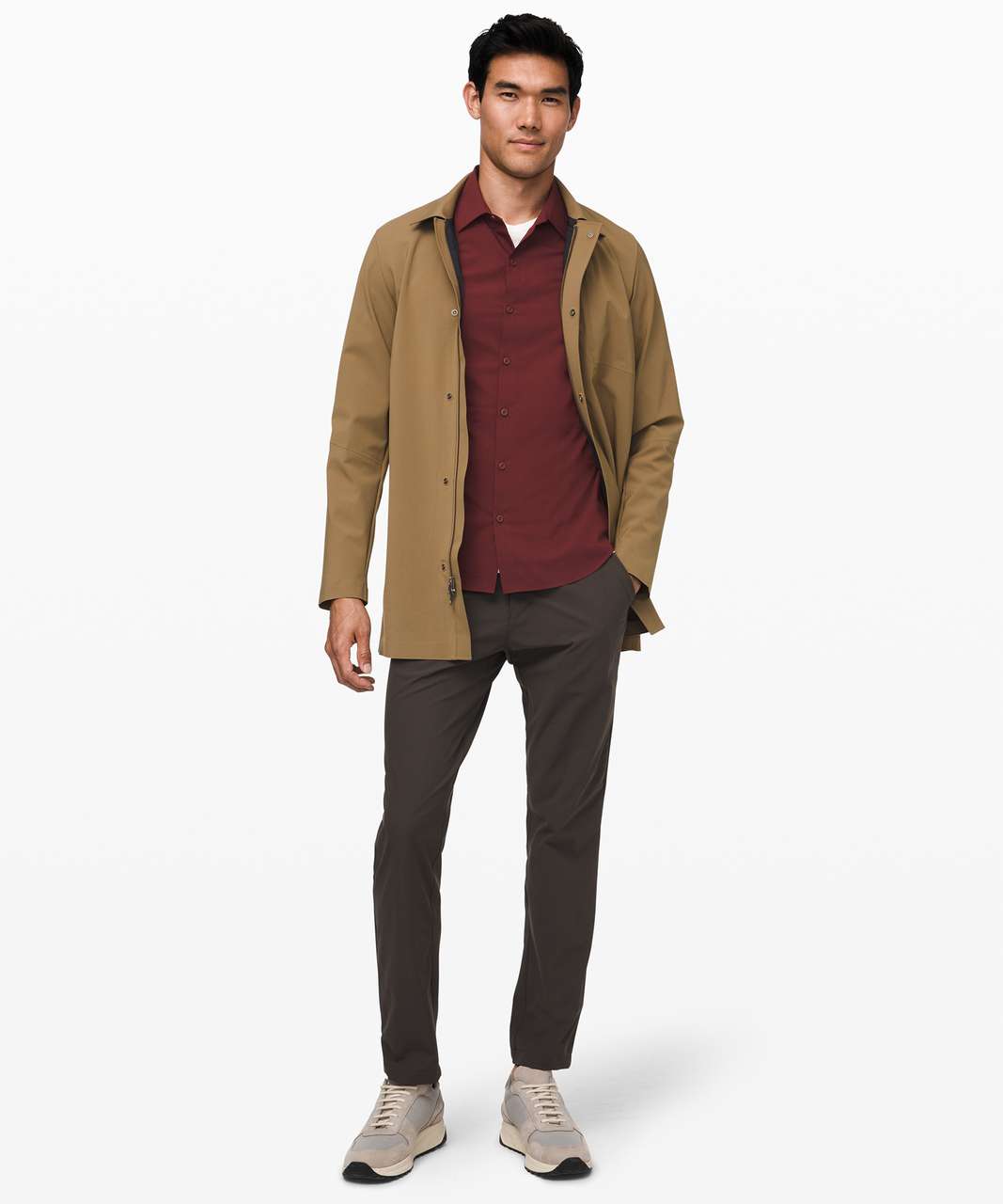Lululemon Down to the Wire Slim Fit Long Sleeve - Mahogany