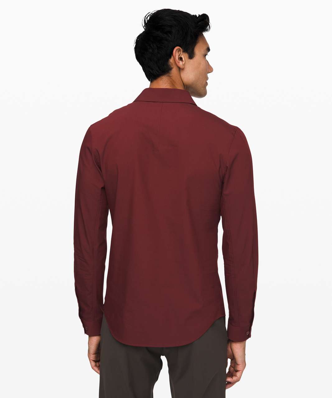 Lululemon Down to the Wire Slim Fit Long Sleeve - Mahogany