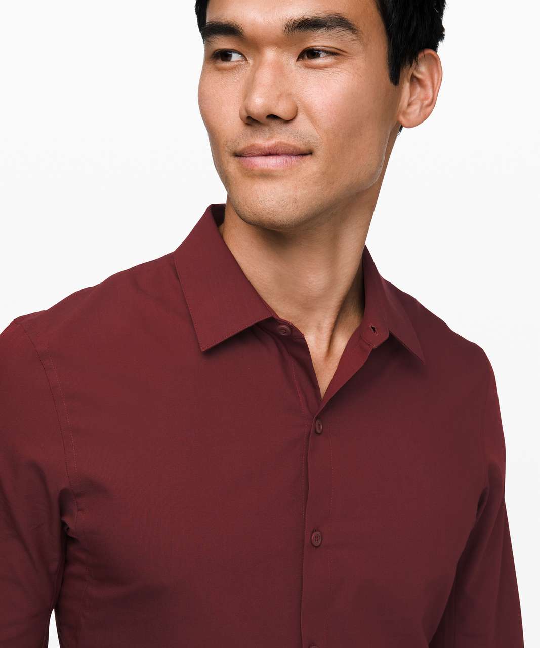 Lululemon Down to the Wire Slim Fit Long Sleeve - Mahogany