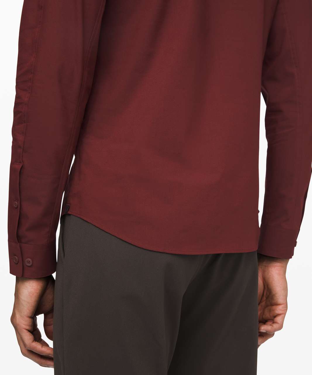 Lululemon Down to the Wire Slim Fit Long Sleeve - Mahogany