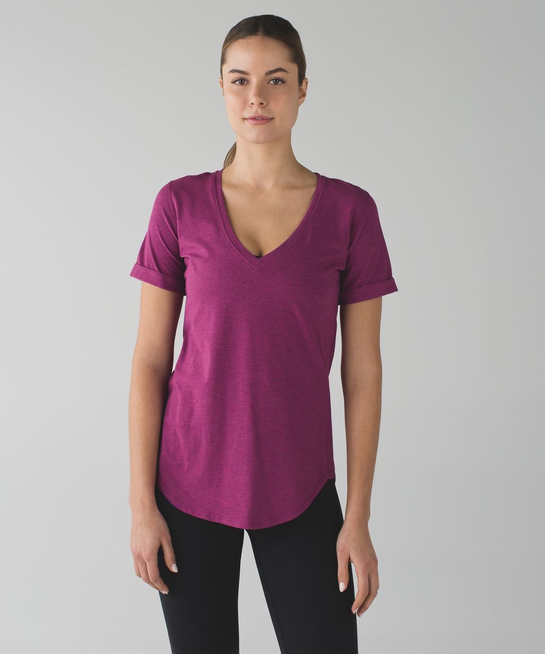 Lululemon Love Tee II - Heathered Regal Plum