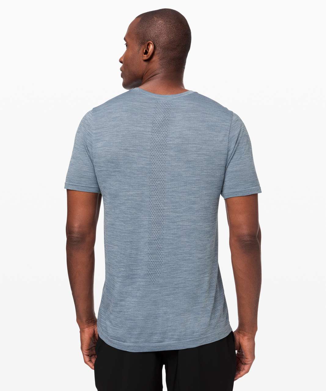 Lululemon Metal Vent Breathe Short Sleeve - Blue Charcoal / Chambray ...