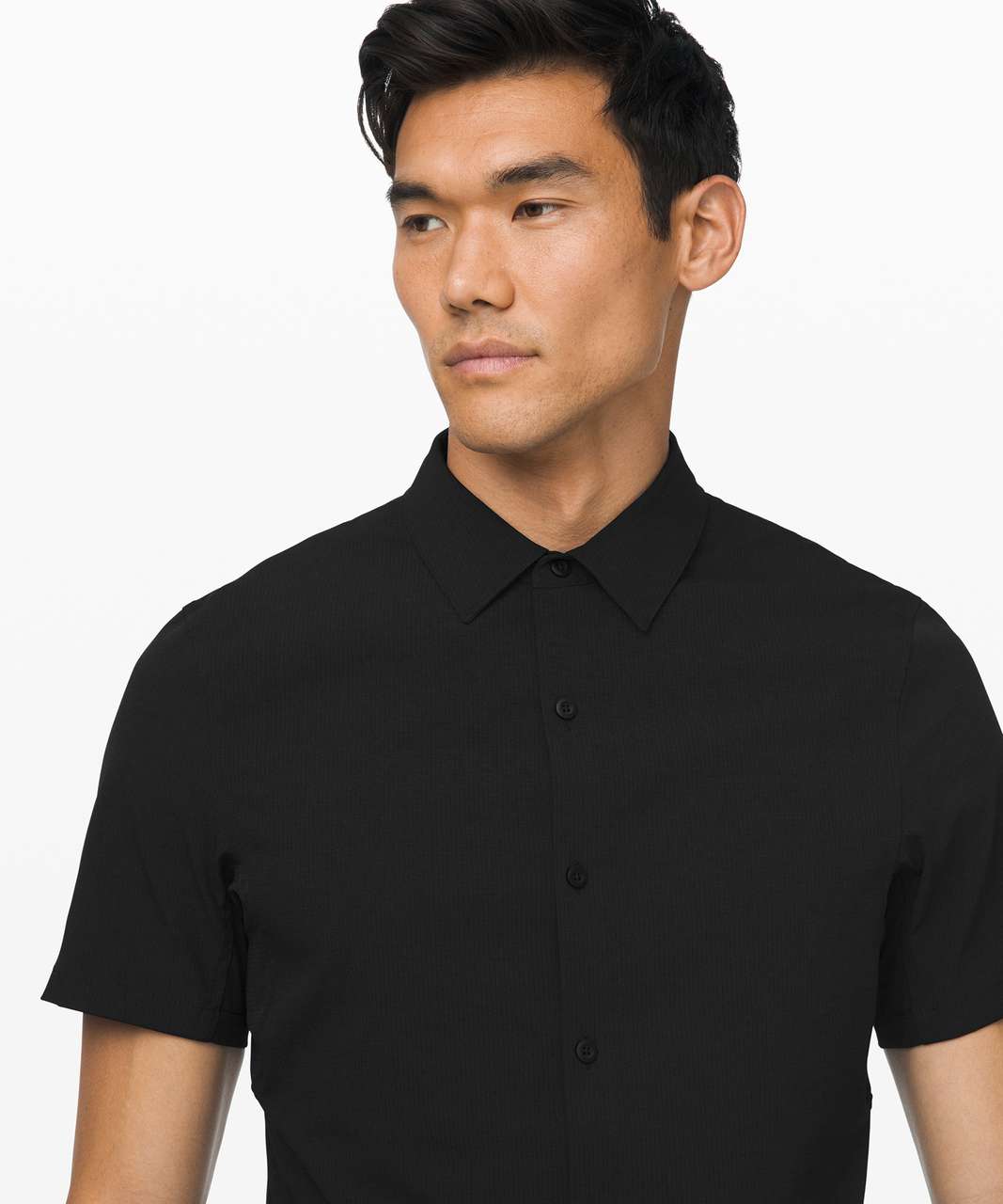 Lululemon Airing Easy Short Sleeve Buttondown - Black (Second Release)