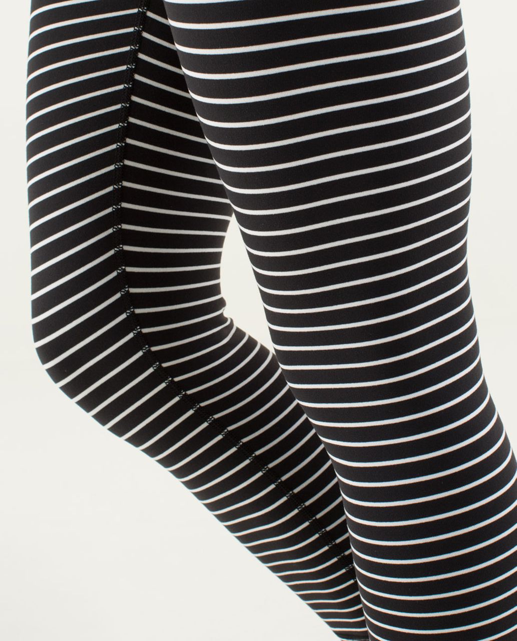 lululemon athletica, Pants & Jumpsuits, Lululemon Wonder Under Cropped  Bonded Stripe Black White Ca 358 Rn 106259