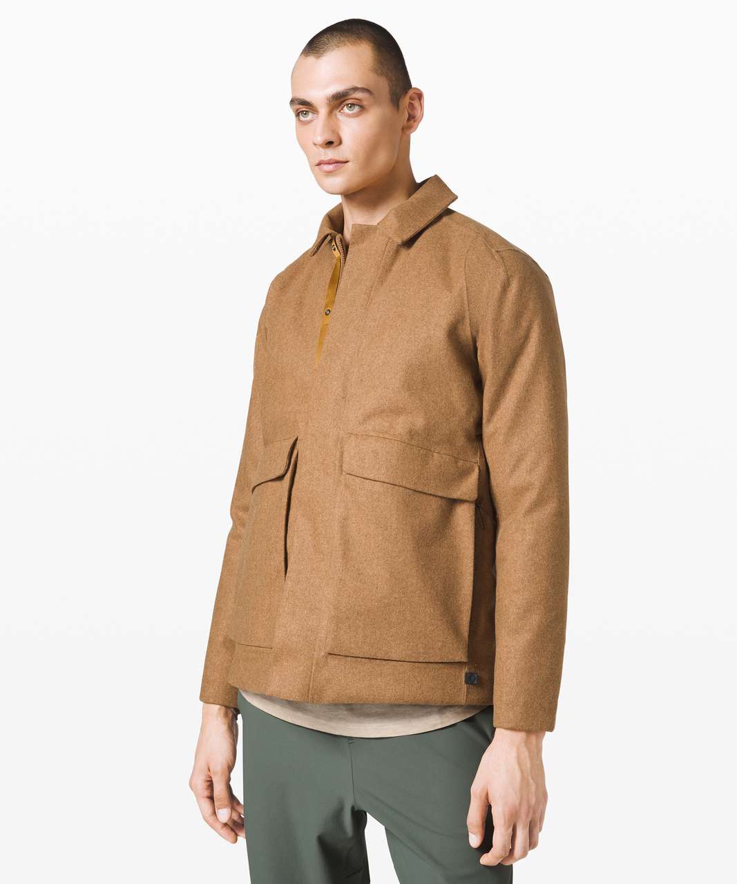 Lululemon Diffract Jacket Wool *lululemon lab - Heathered Cavalry Tan