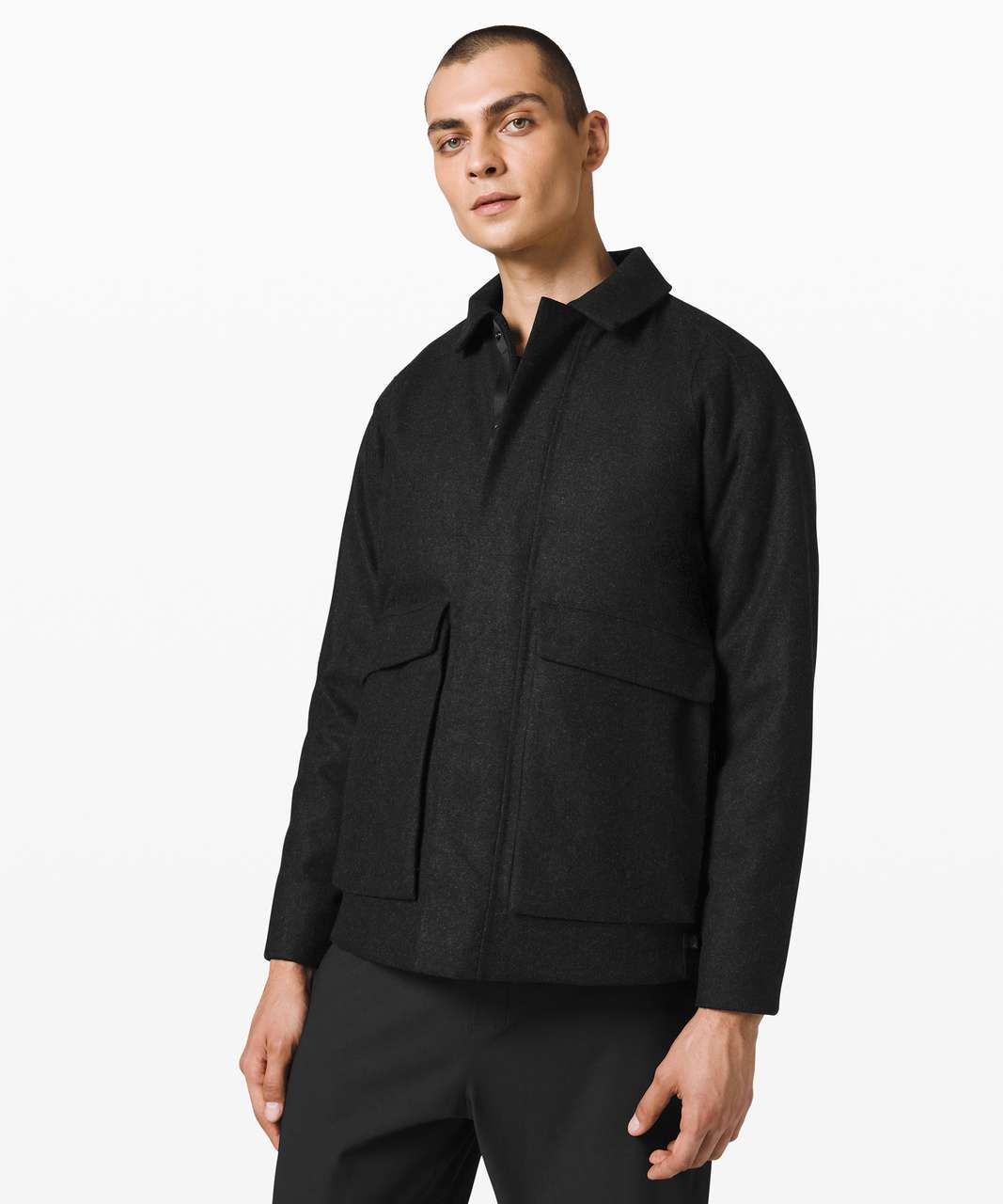 Lululemon Diffract Jacket Wool *lululemon lab - Heathered Black