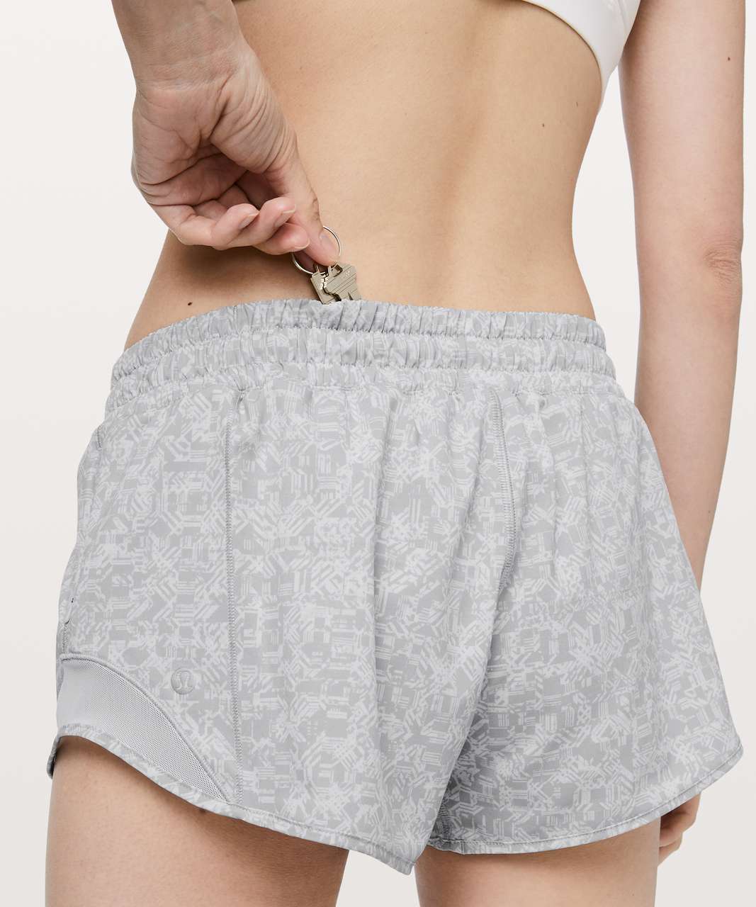 Lululemon Hotty Hot Short II *2.5" - Prism Dash Alpine White French Clay / Alpine White