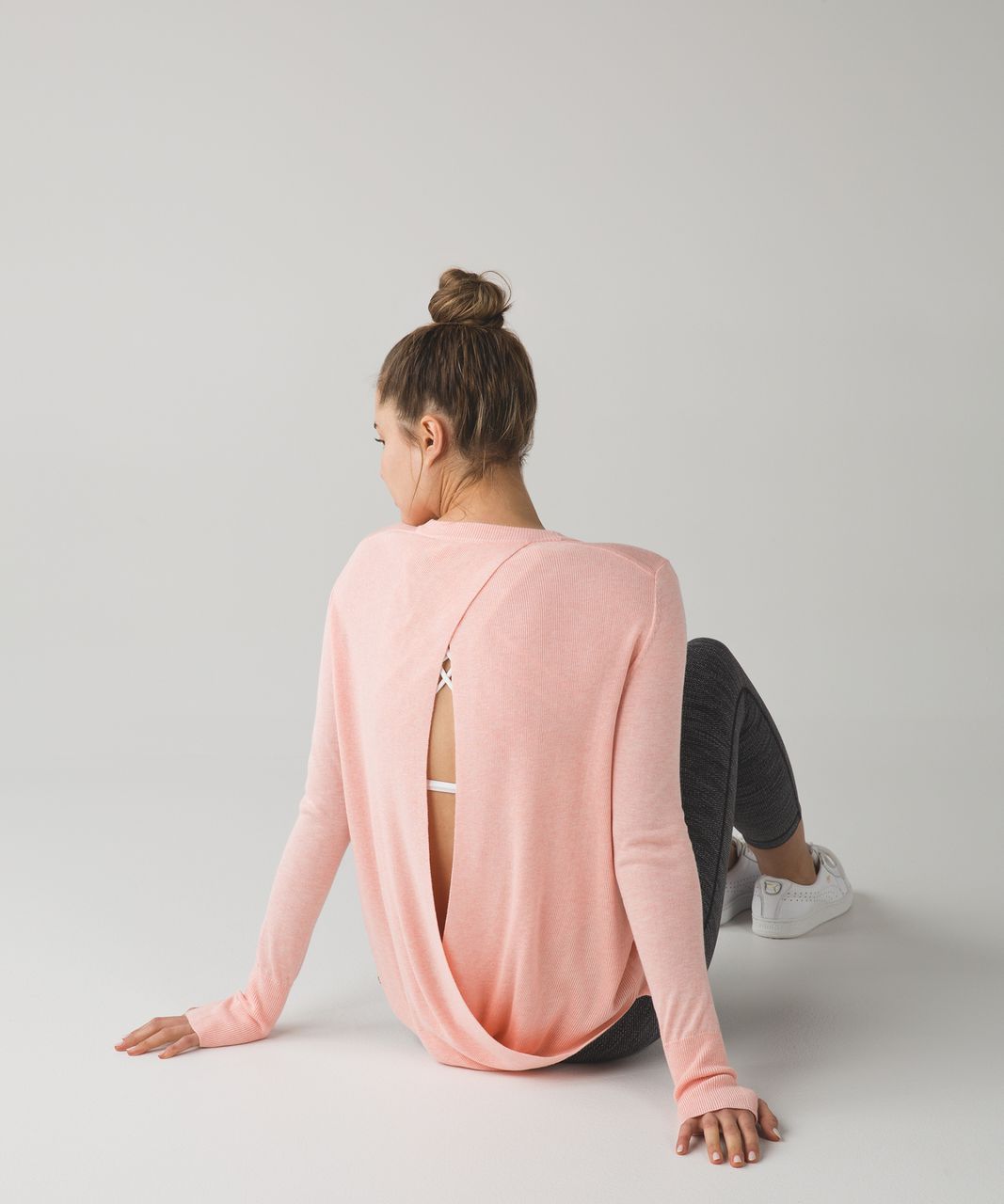 Lululemon Bring It Backbend Sweater - Heathered Minty Pink