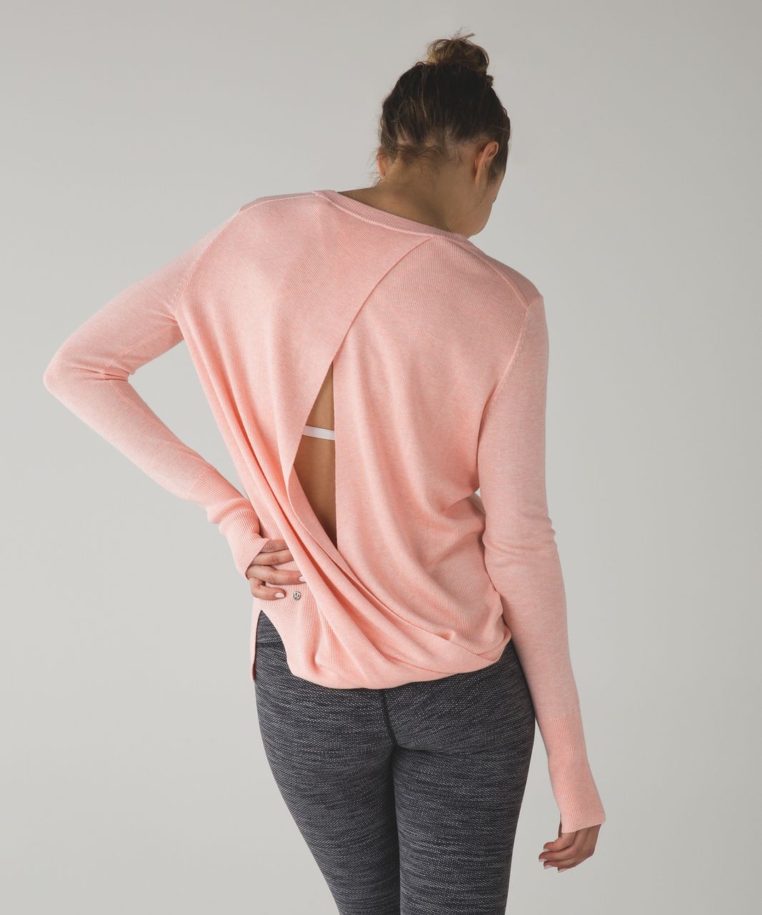 Lululemon Bring It Backbend Sweater - Heathered Minty Pink