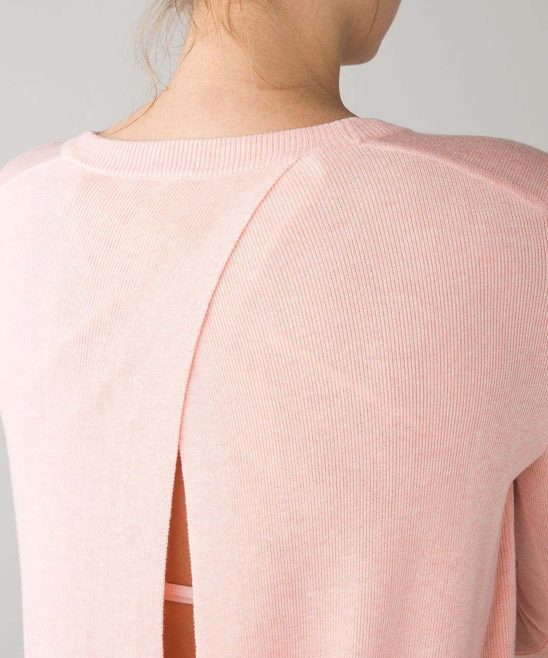 Lululemon Bring It Backbend Sweater - Heathered Minty Pink