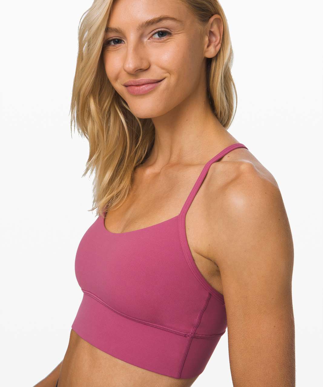 Lululemon Flow Y Bra *Nulu Long Line - Moss Rose - lulu fanatics