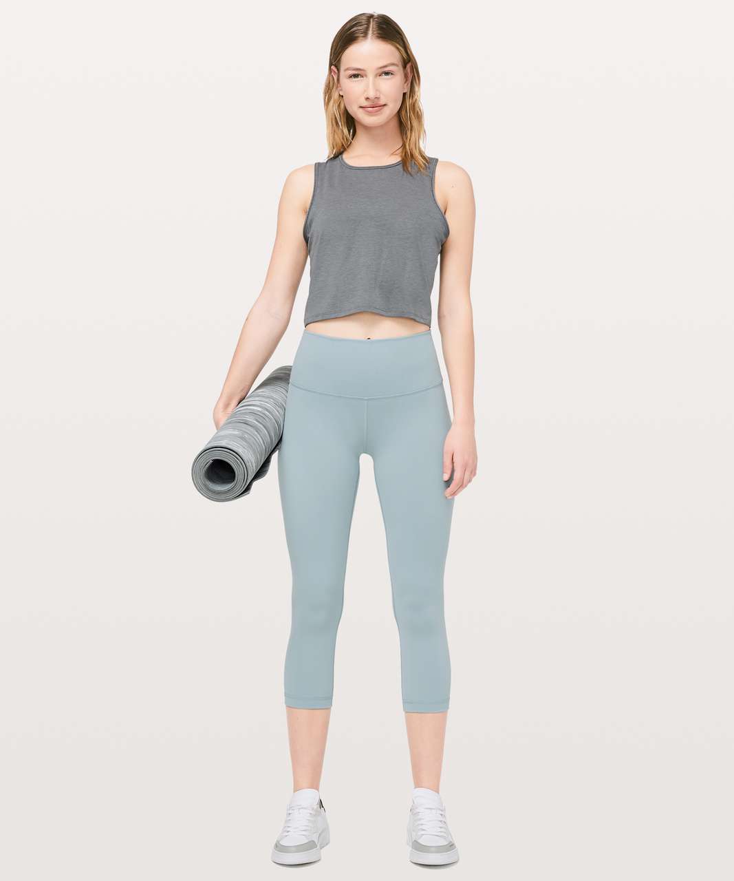 Lululemon Wunder Under Crop (High-Rise) *Full-On Luon 21" - Blue Cast