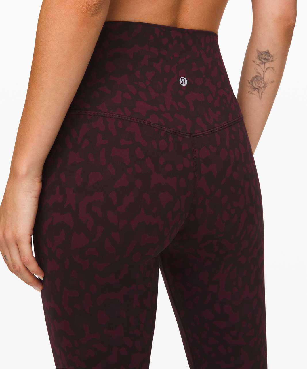 NEW LULULEMON Align Crop 21 2 4 6 Formation Camo Deep Coal Multi