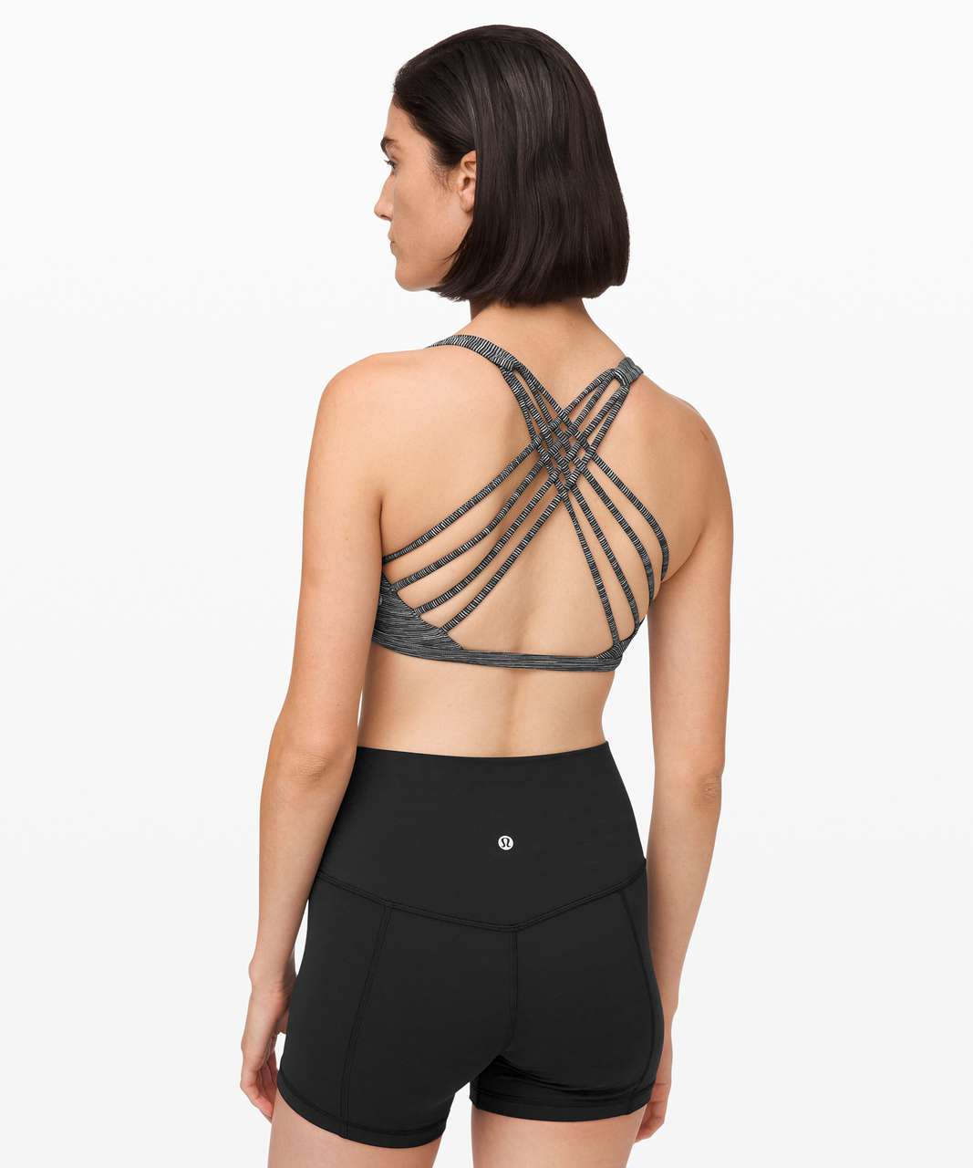 Lululemon Free To Be Bra (Wild) - Wee Are From Space Dark Carbon Ice Grey