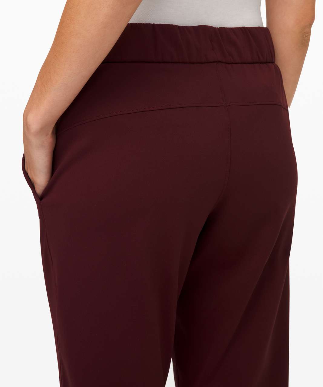 Lululemon On the Fly Pant Full Length - Garnet - lulu fanatics