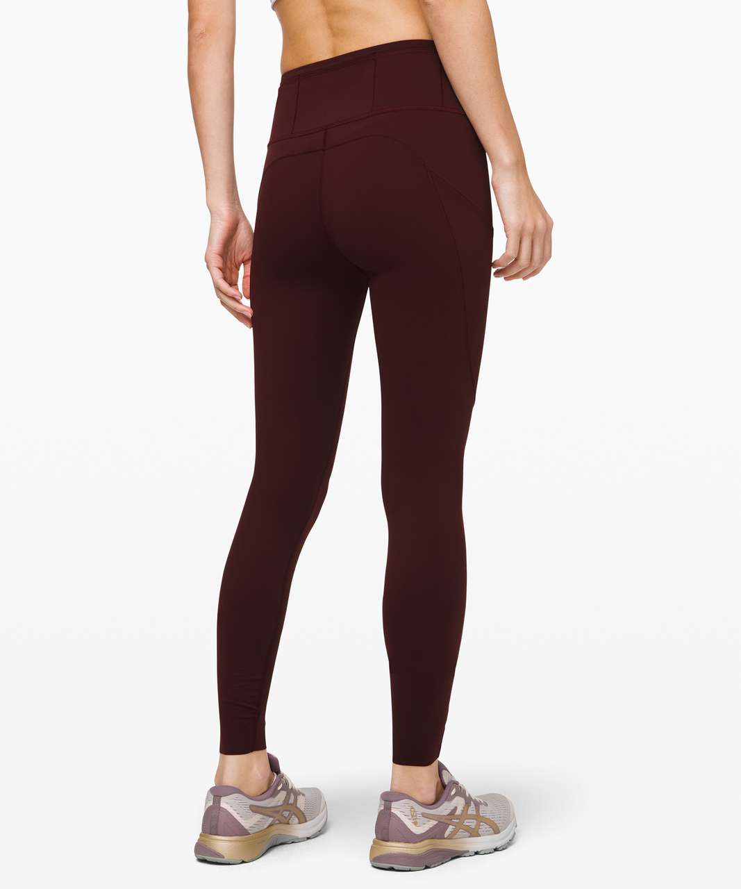 Lululemon Fast and Free High-Rise Tight 28" *Non-Reflective Brushed Nulux - Garnet