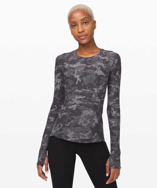 Lululemon Runderful Long Sleeve - Heathered Herringbone Heathered