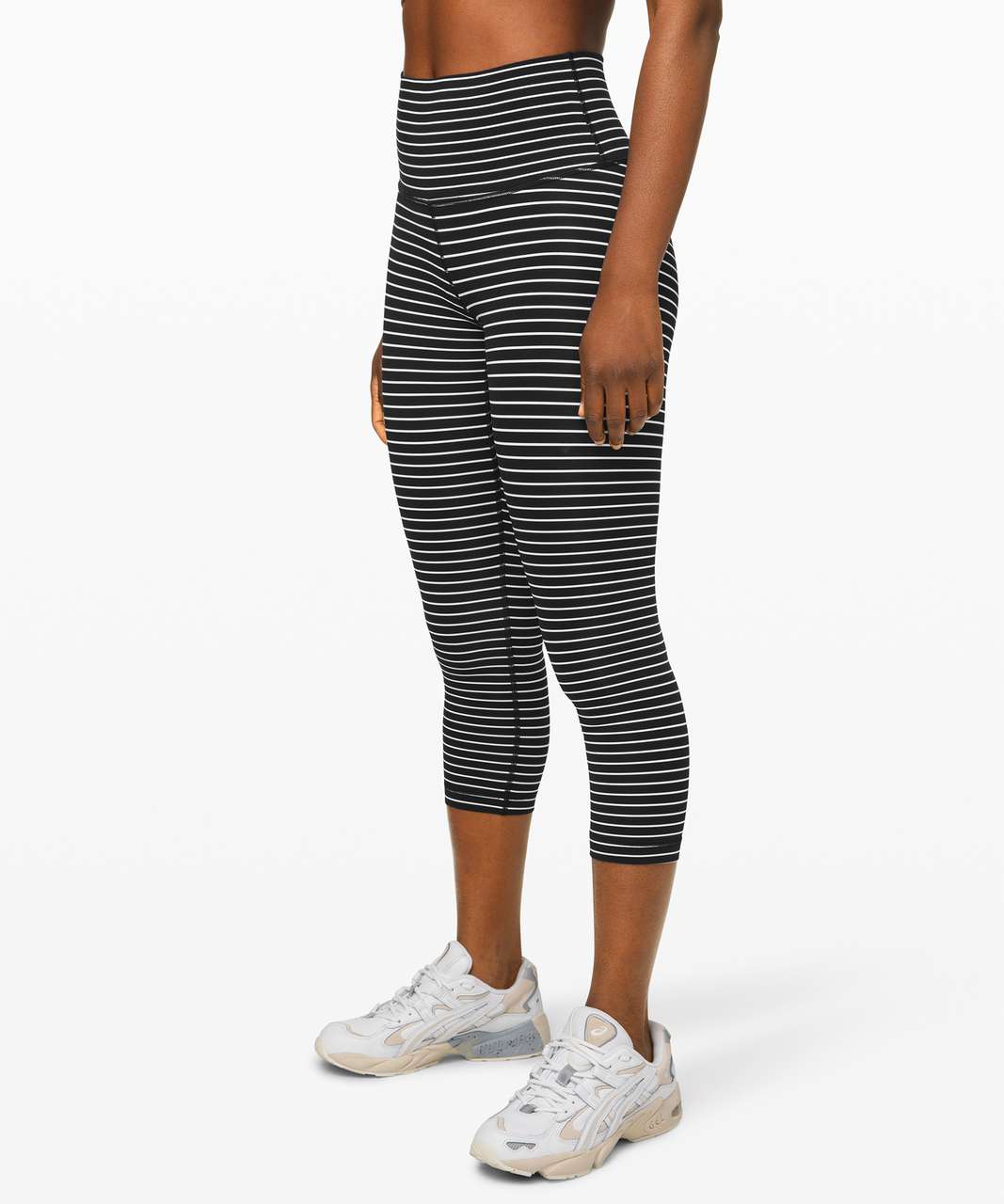 Lululemon Train Times Pant 25 - Parallel Stripe Black White - lulu fanatics