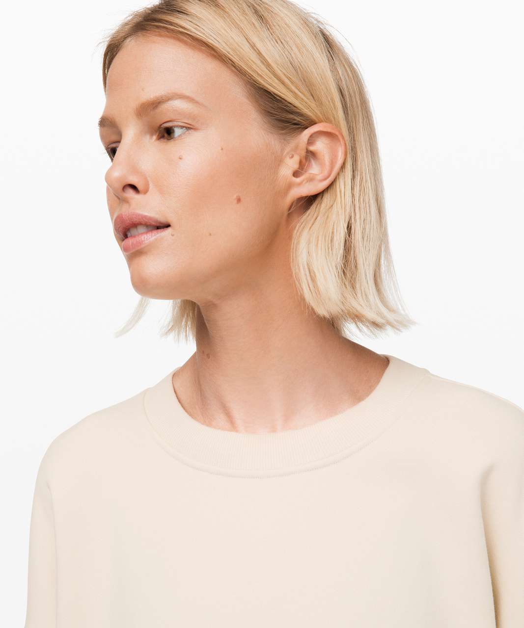 Lululemon Perfectly Oversized Crew - Light Ivory - lulu fanatics