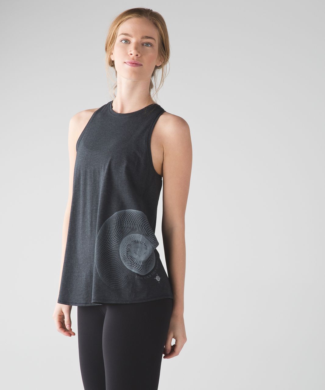 Lululemon Nook Tank - Heathered Black