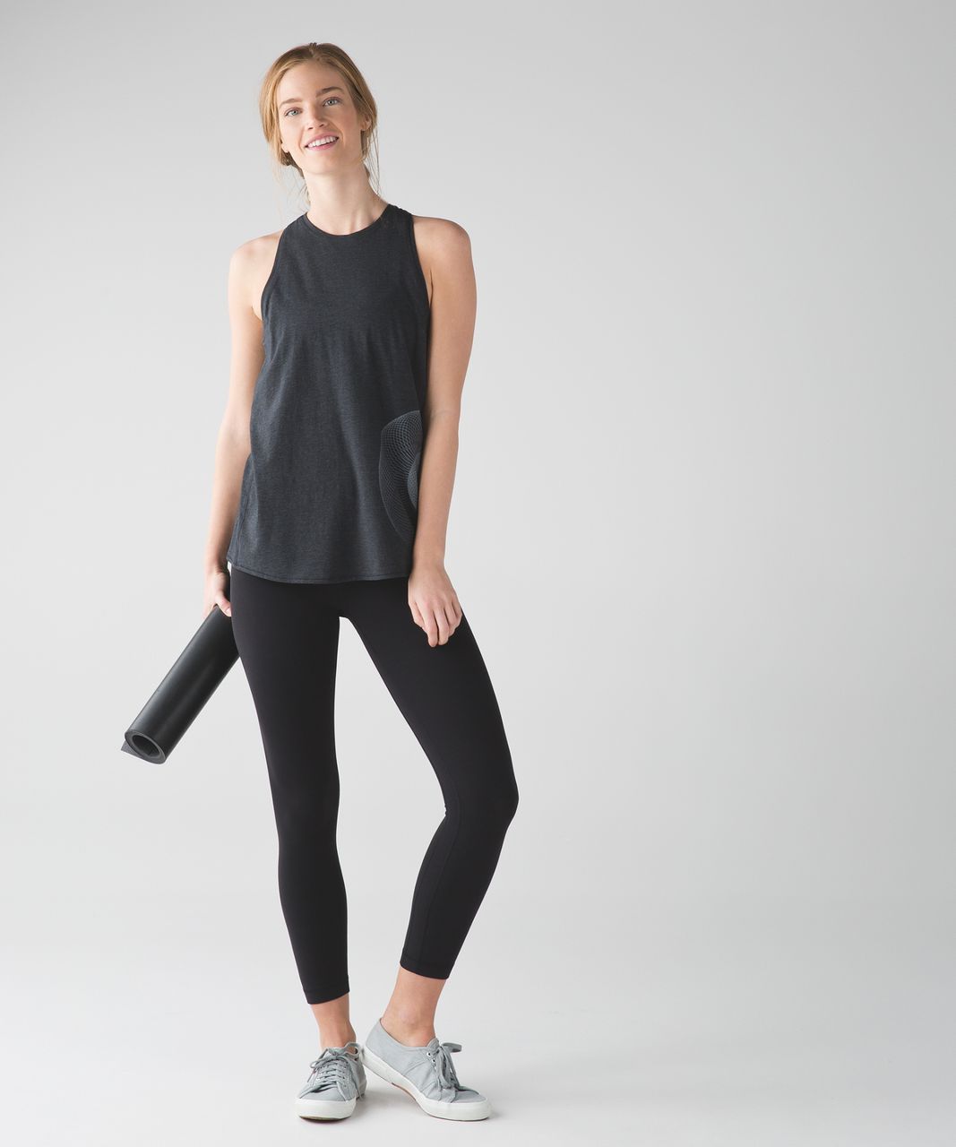 Lululemon Nook Tank - Heathered Black