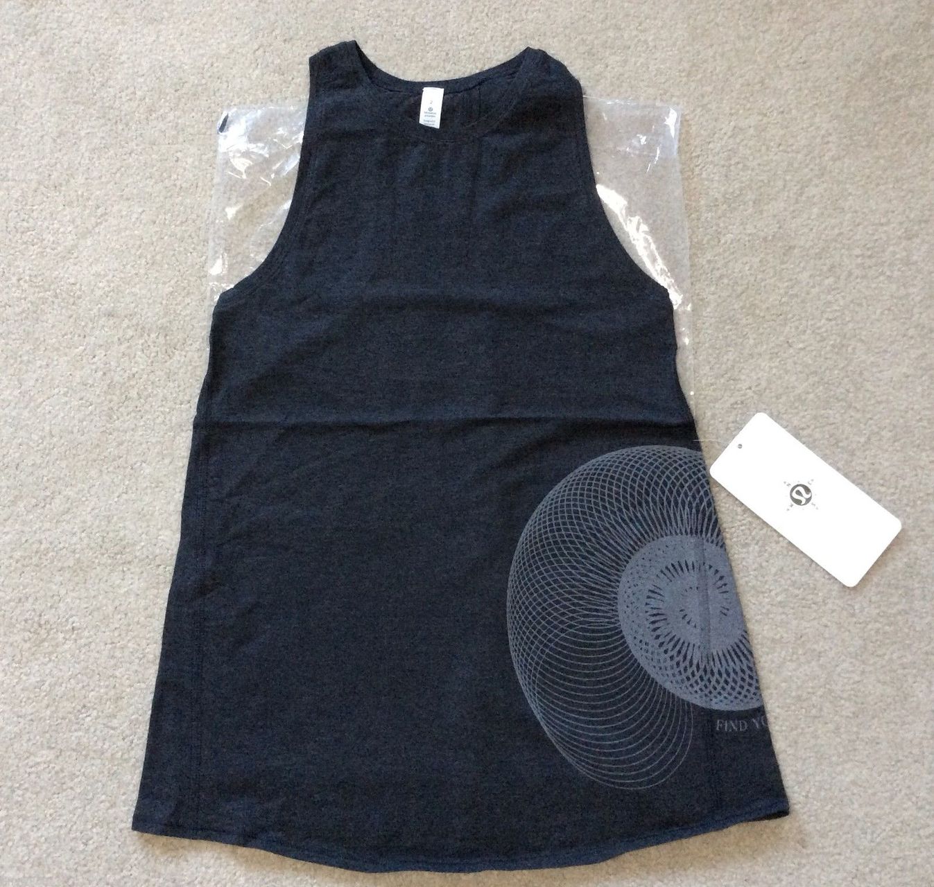 Lululemon Nook Tank - Heathered Black