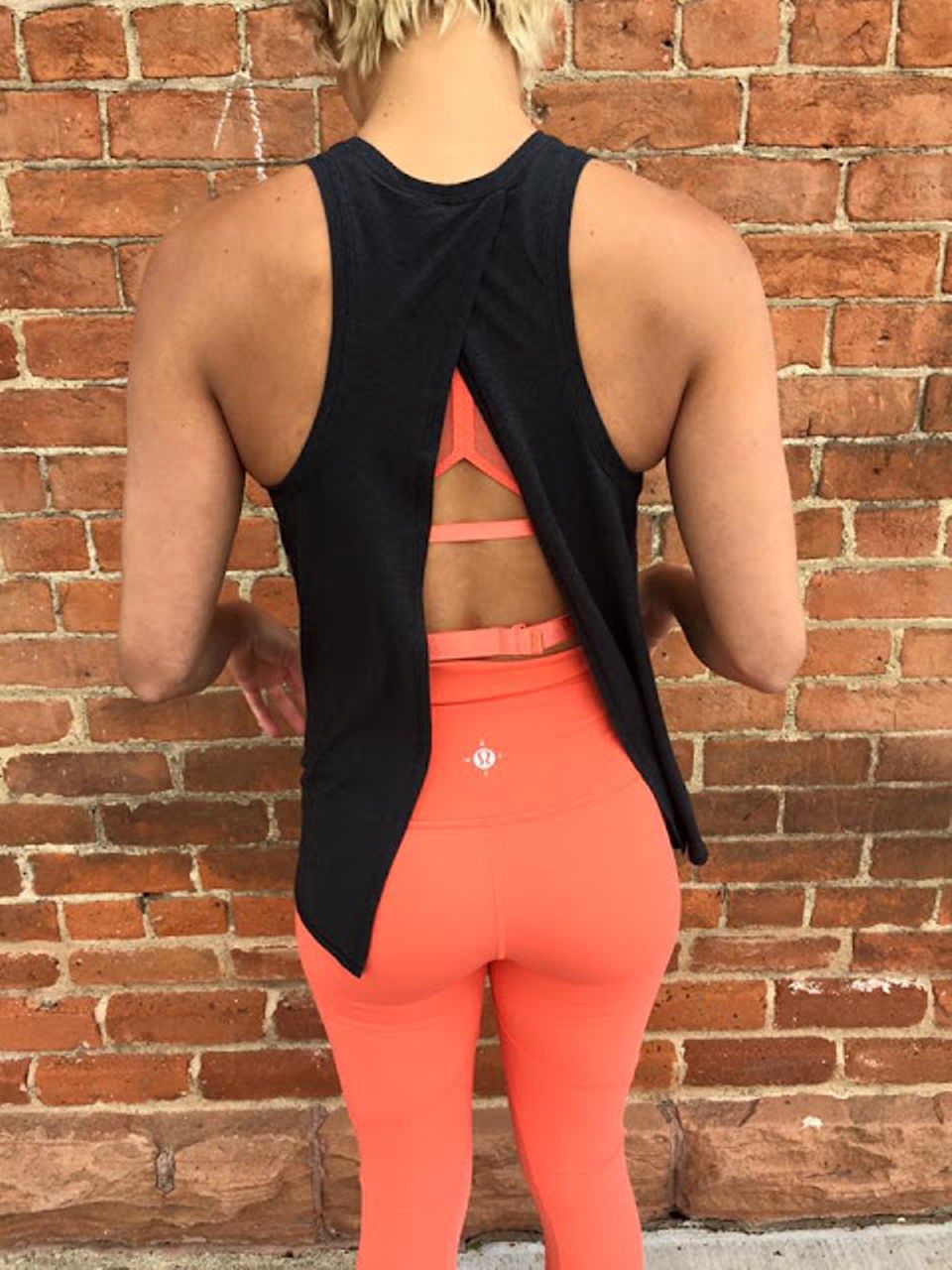 Lululemon Nook Tank - Heathered Black