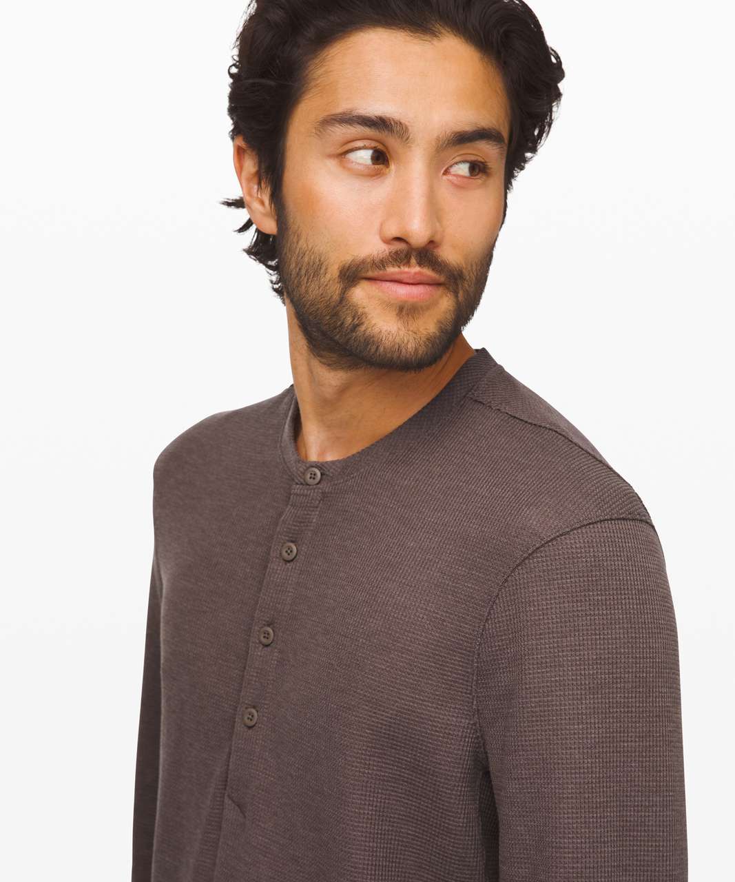 Lululemon Shift Stitch Henley - Heathered Casablanca