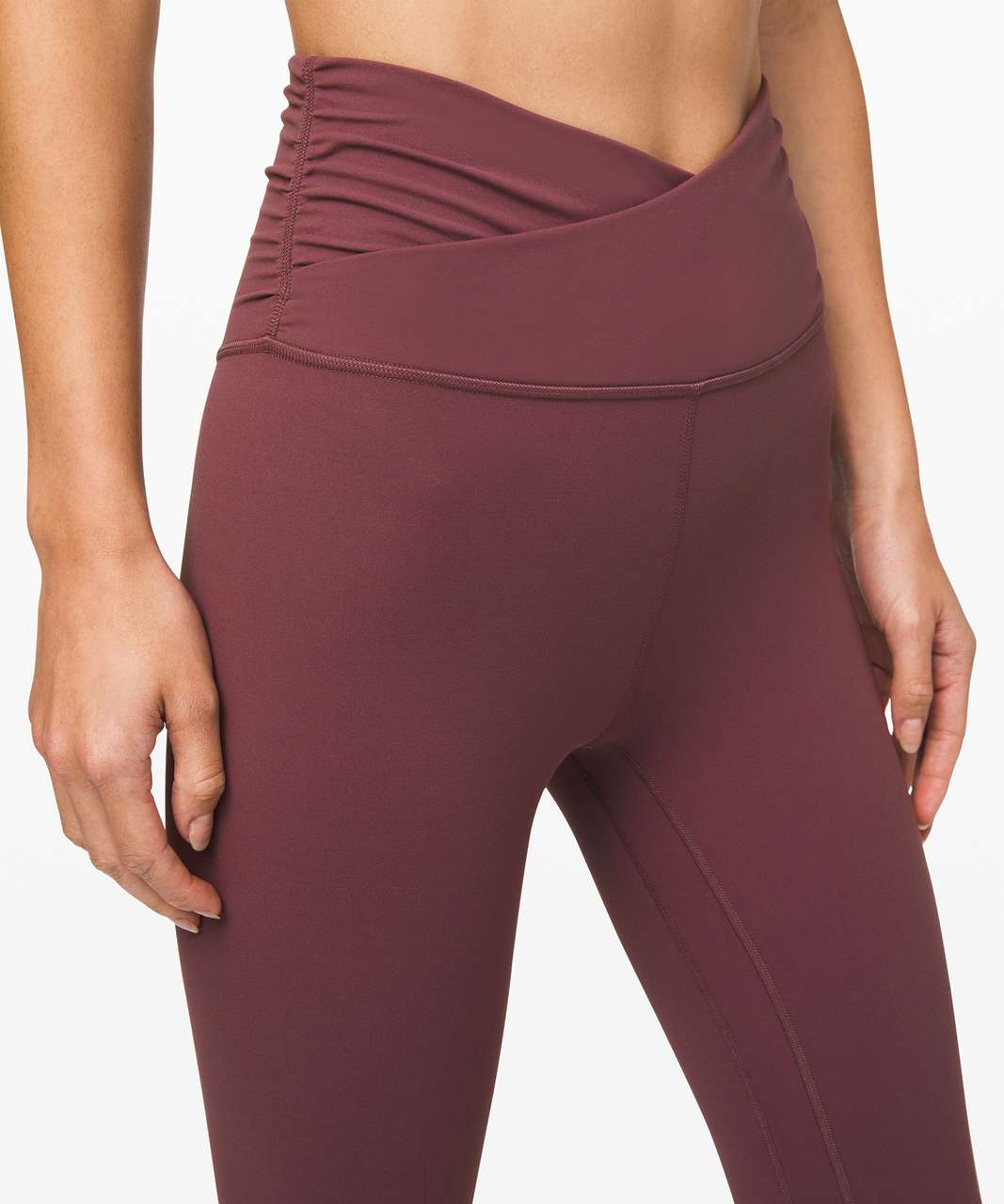 Lululemon Cross Waist Align Crop leggings High Waisted Gray